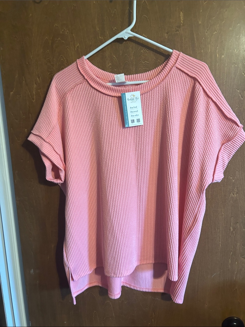 7th Ray classic tee coral 1x